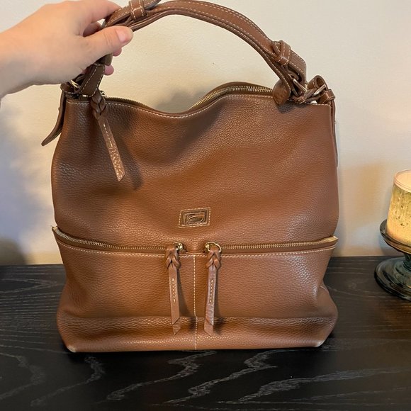 Dooney & Bourke Dillen Shoulder Bag purse Chocolate Medium - Picture 5 of 10